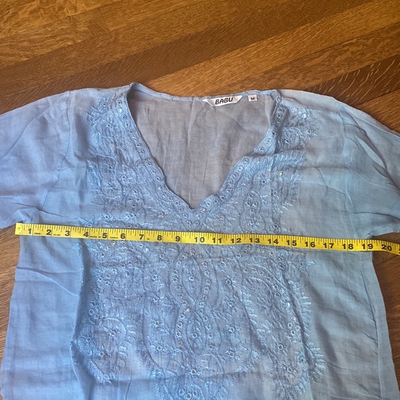 Embroidered Tunic Coverup, Size M - Picture 6 of 13